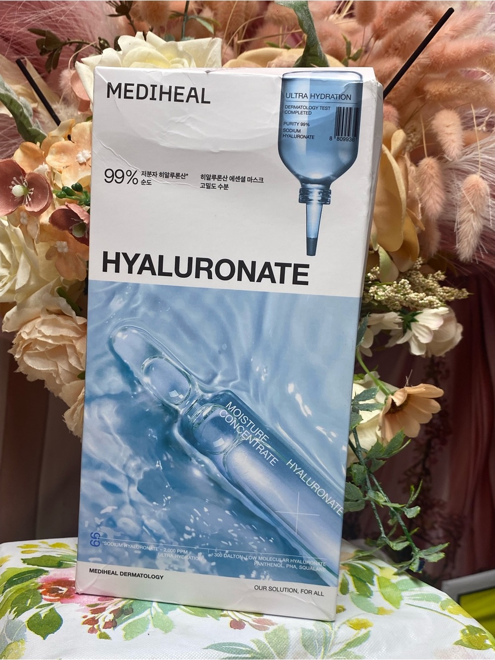 Mediheal Hyaluronate Moisture Concentrate Sheet Mask - Blue